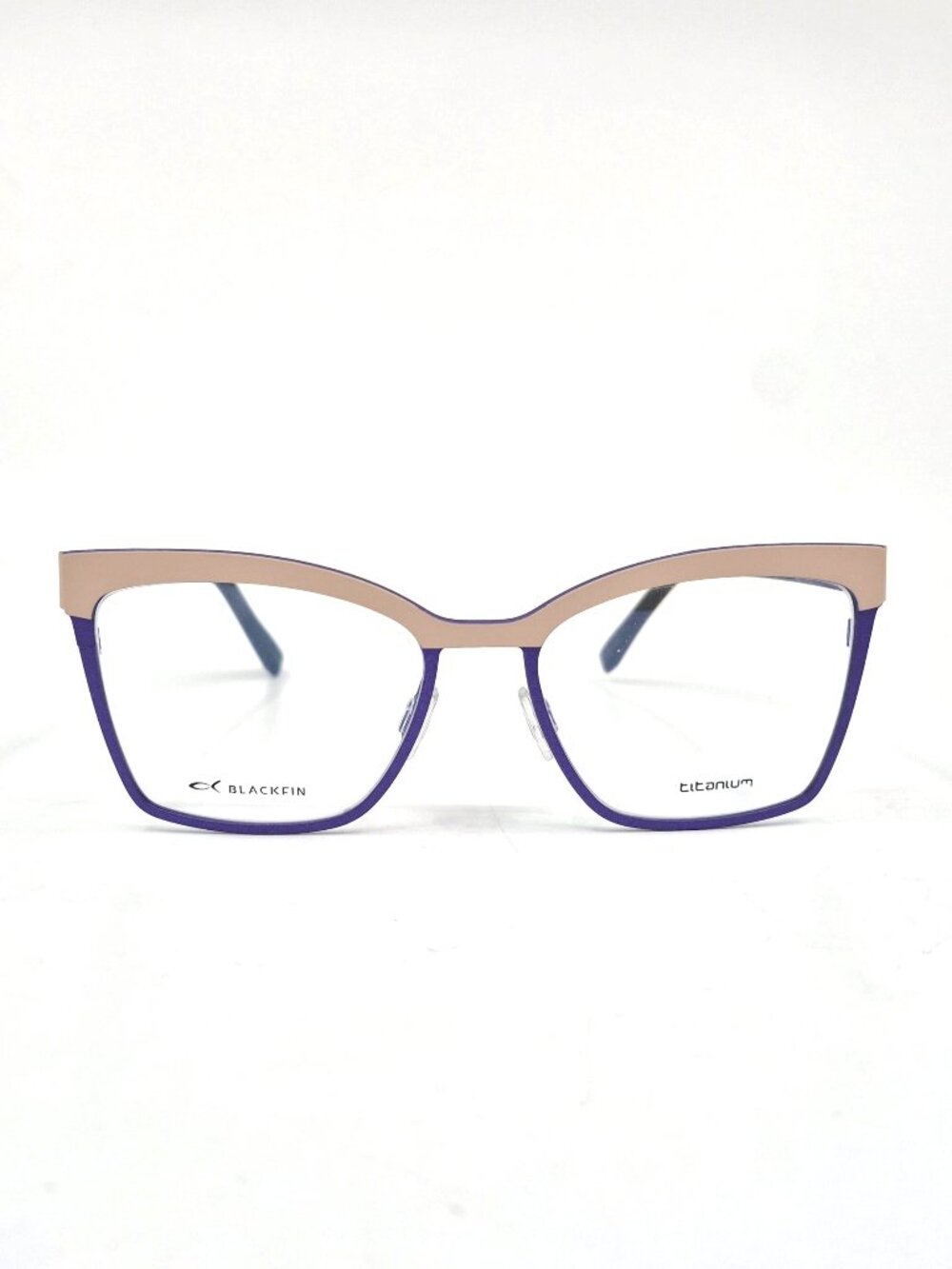 Blackfin Rose Hall BF960 Col. 1406 Titanium Cream/Violet New Eyeglasses Frames.